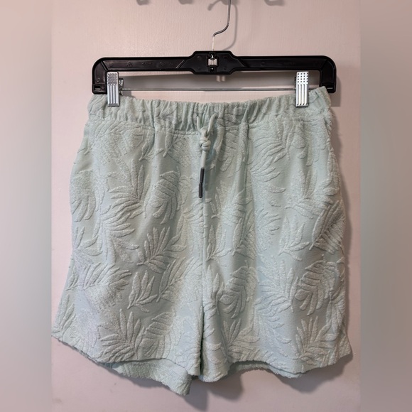 7 Seven For All Mankind Beach Summer Set Terry Cloth Shirt Shorts 2 Piece Size M - Picture 8 of 11